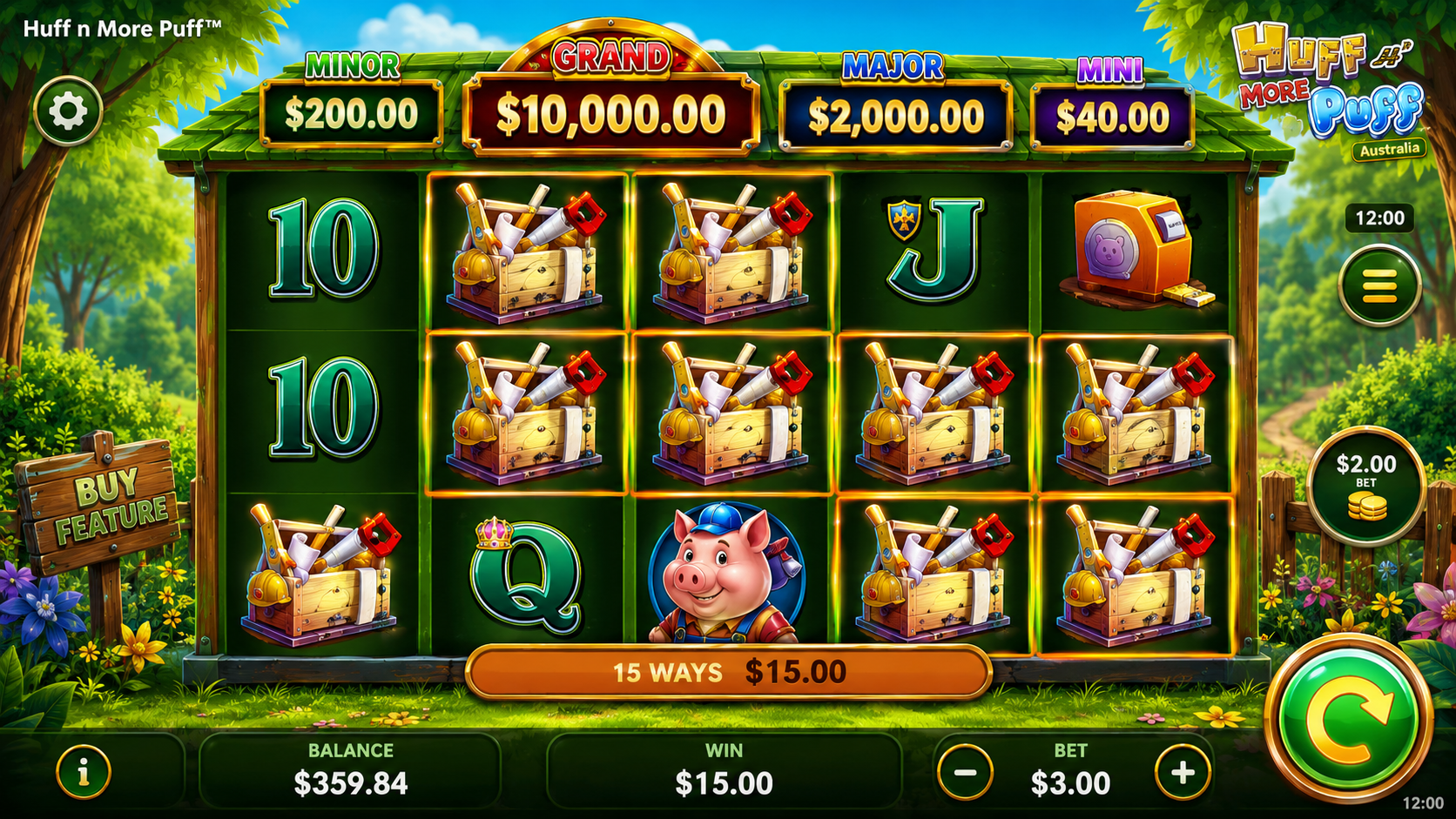Play Huff n More Puff Online for Real Money in Australia